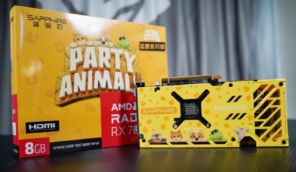 Sapphire Radeon RX 7600 Party Animals - Back