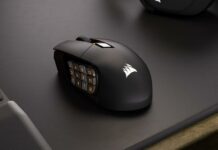 Corsair Scimitar Elite Wireless MMO gaming mouse