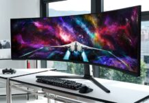 Samsung Odyssey Neo G9 57in Dual-UHD 240Hz gaming monitor