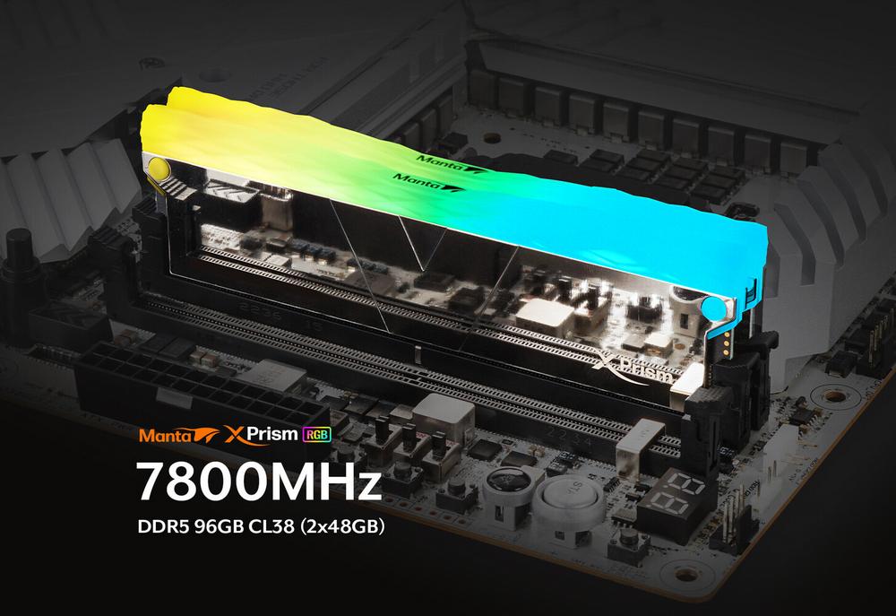 V-Color Manta XPrism 2x48GB DDR5-7800 CL38 memory