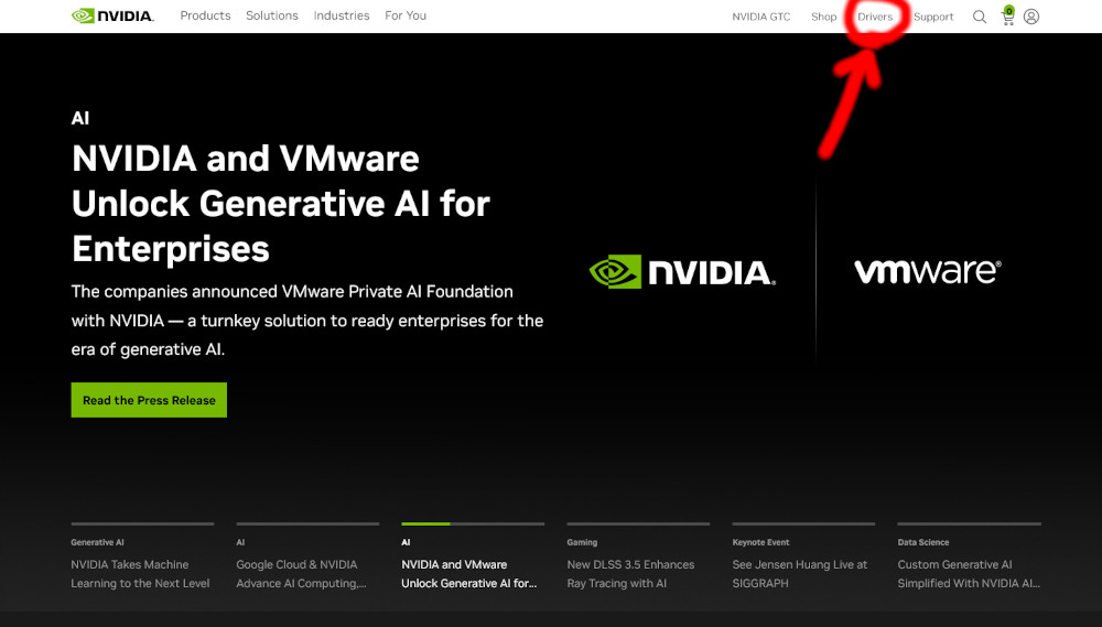 Download Nvidia Drivers - 01