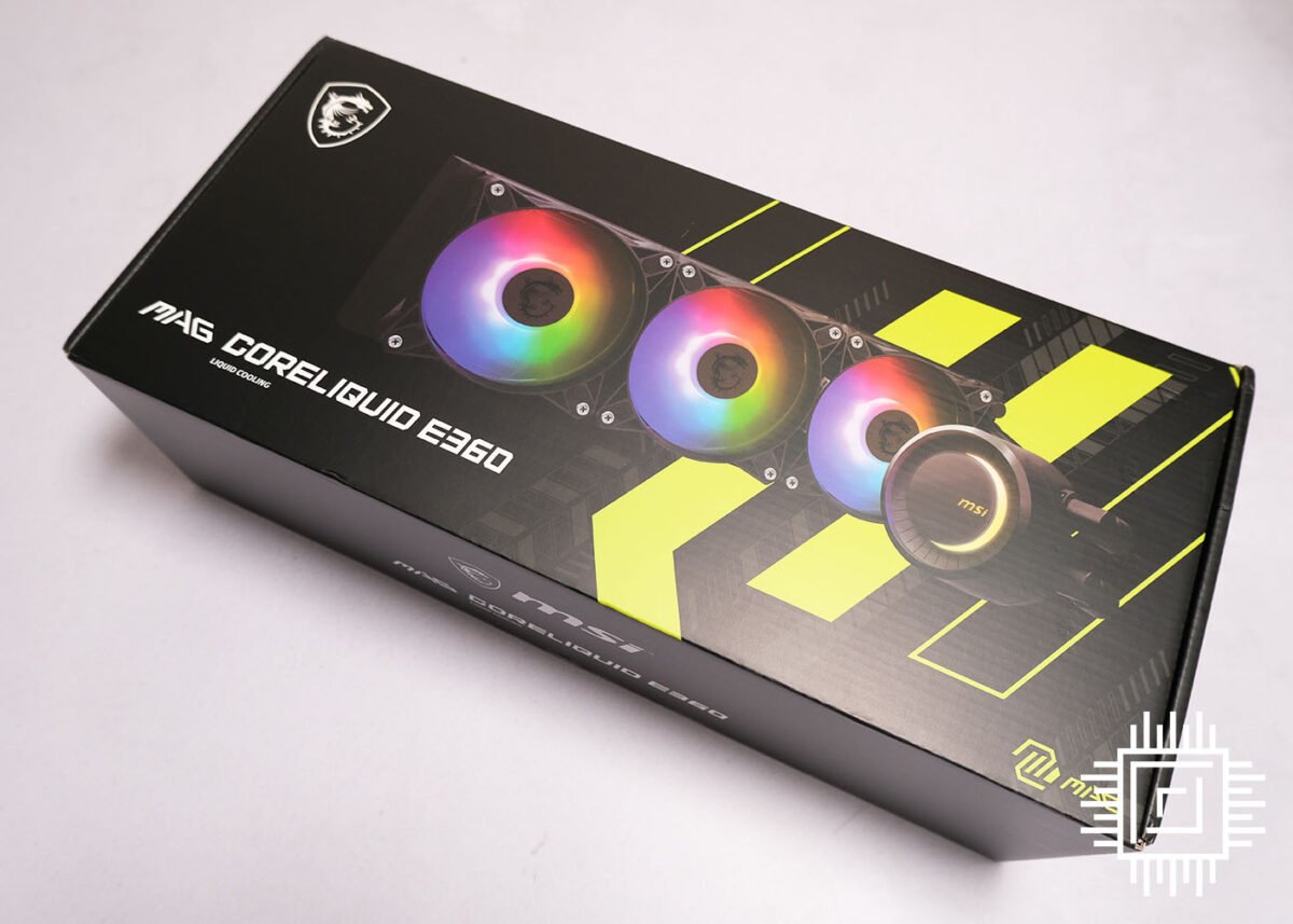 MSI MAG CoreLiquid E360 packaging