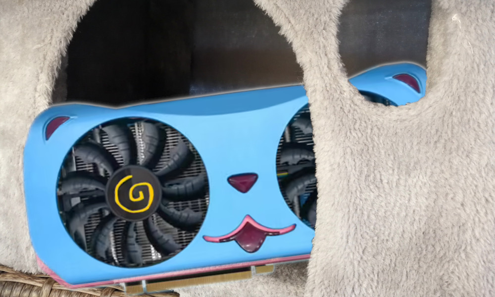 .cute!! / タランチュラ Yeston's RTX 4060 Ti Cute Pet Edition features Meow Star