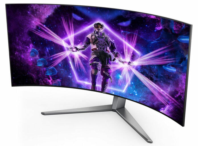 AOC Agon AG456UCZD OLED curved gaming monitor