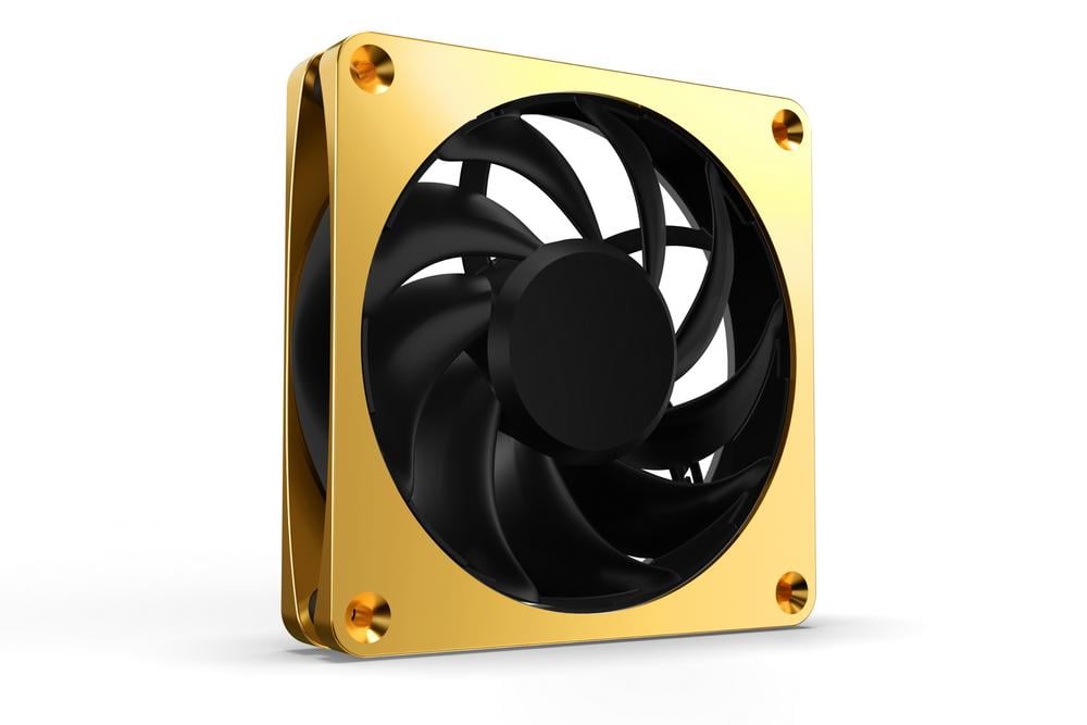 Alphacool Apex Stealth metal fan - Gold