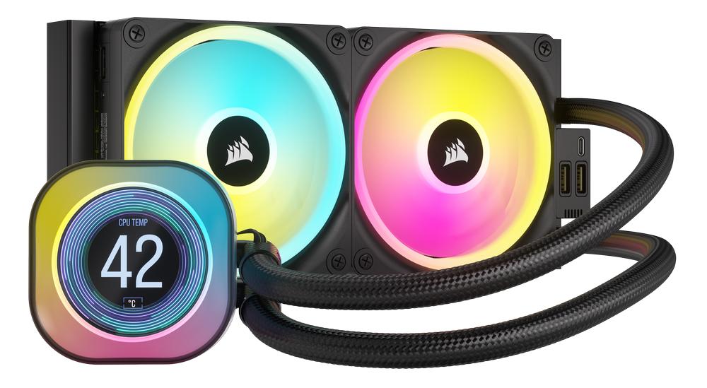 Corsair iCUE Link H100i LCD Liquid CPU Cooler