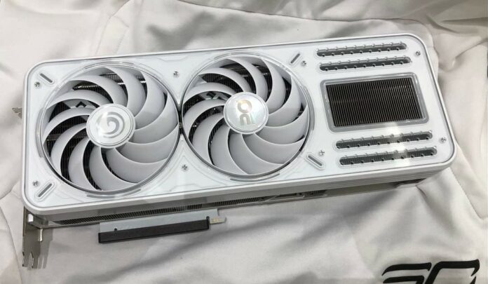 Galax RTX 4090 20th Anniversary Edition white graphics card