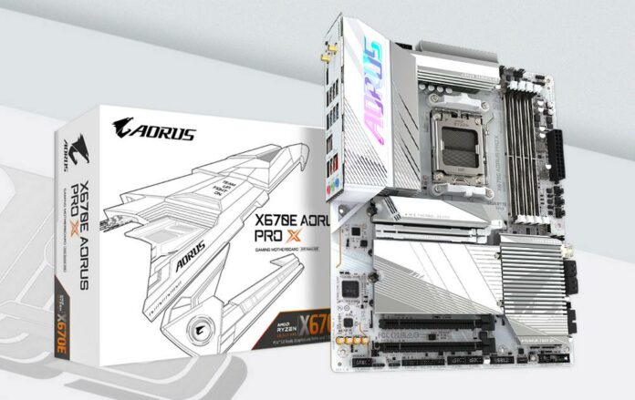 Gigabyte X670E Aorus Pro X motherboard for AMD Zen 4 CPUs