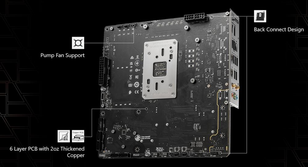 MSI B650M Project Zero - Back