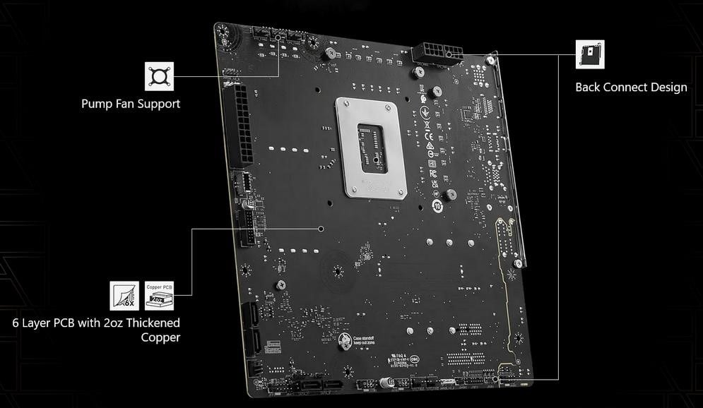 MSI B760M Project Zero - Back