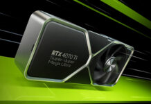 An Nvidia RTX 4070 graphics card with the words Ti Super-duper Mega Ultra on the side.