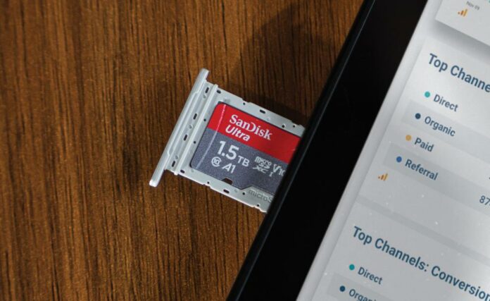 SanDisk 1.5TB Ultra microSD card for smarphones and tablets