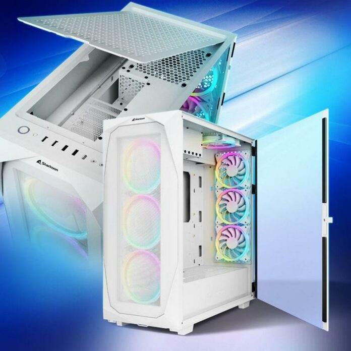 Build a unique gaming PC with Sharkoon’s reversed chassis, now in white ...
