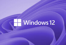 The Windows 11 logo, but purple with the number 12 instead.