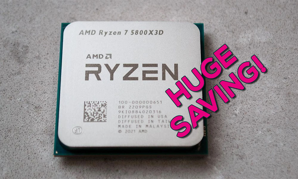 AMD Ryzen 7 5800X3D gaming CPU back on sale at under £270