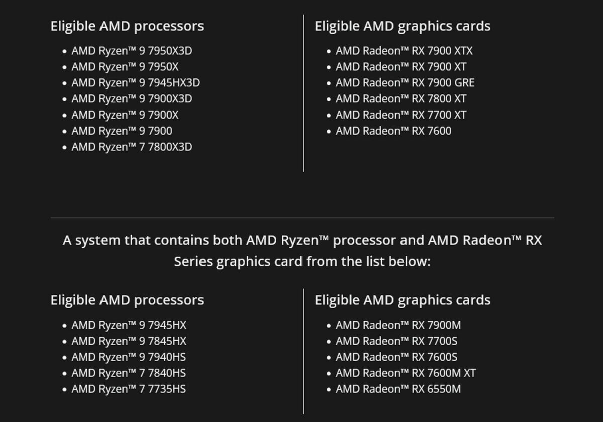 AMD's CPUs and GPUs bundled with Avatar Frontiers of Pandora