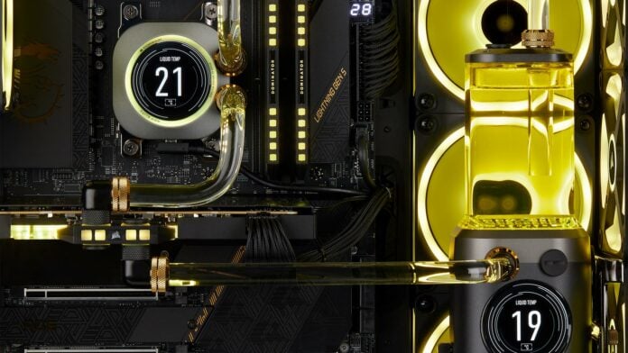 Corsair Hydro X liquid cooling parts with iCUE Link support