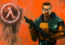 New Half Life Artwork Featuring Logo and shotgun toting Gordon Freeman.