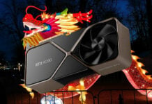 Nvidia GeForce RTX 4090 graphics card on a Dragon background.