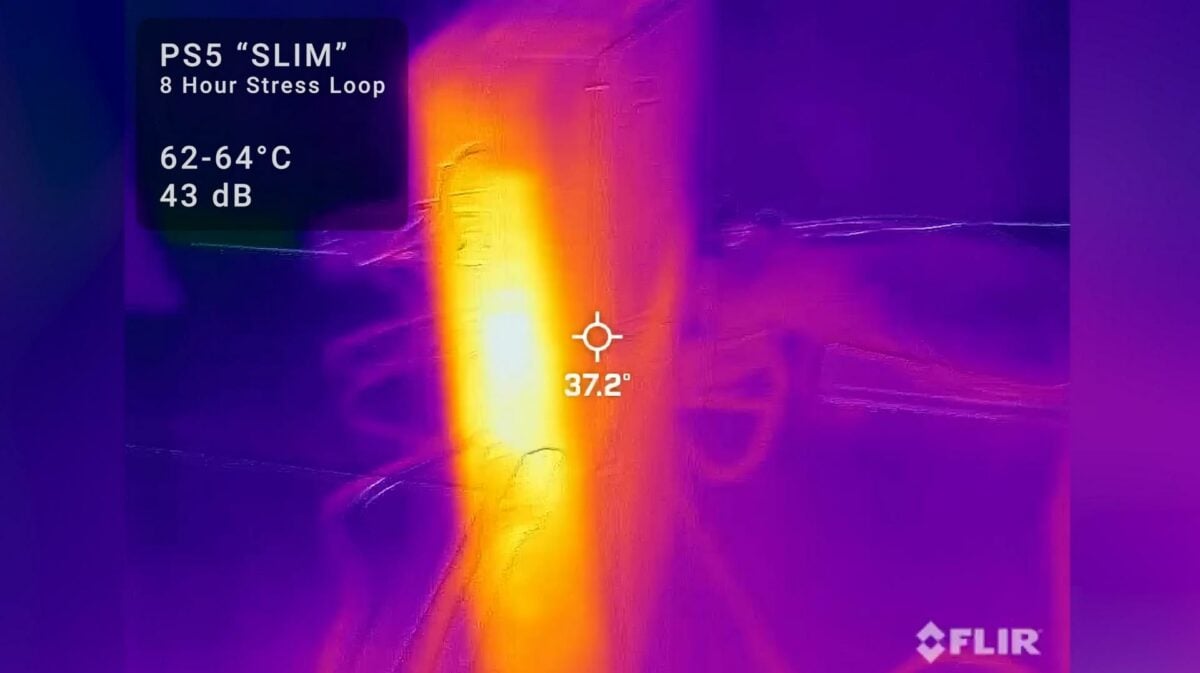 PlayStation 5 Slim new cooler design - Heat map