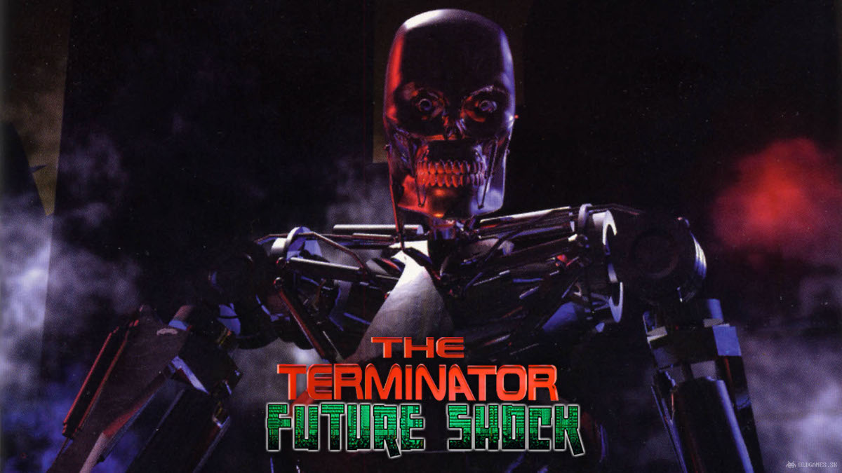 Bethesda Games' Terminator Future Shock classic game poster depicting a T800.
