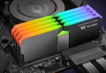 Thermaltake ToughRAM XG RGB D5 black DDR5 memory.