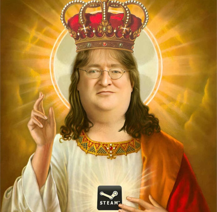 Valve CEO Gabe Newell meme portrait by Freddre via Deviantart.