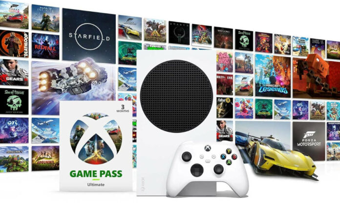 Xbox Series S Game Pass Bundle for under £200 Hero image. Xbox Series S Game Pass Bundle for under £200 Hero image.