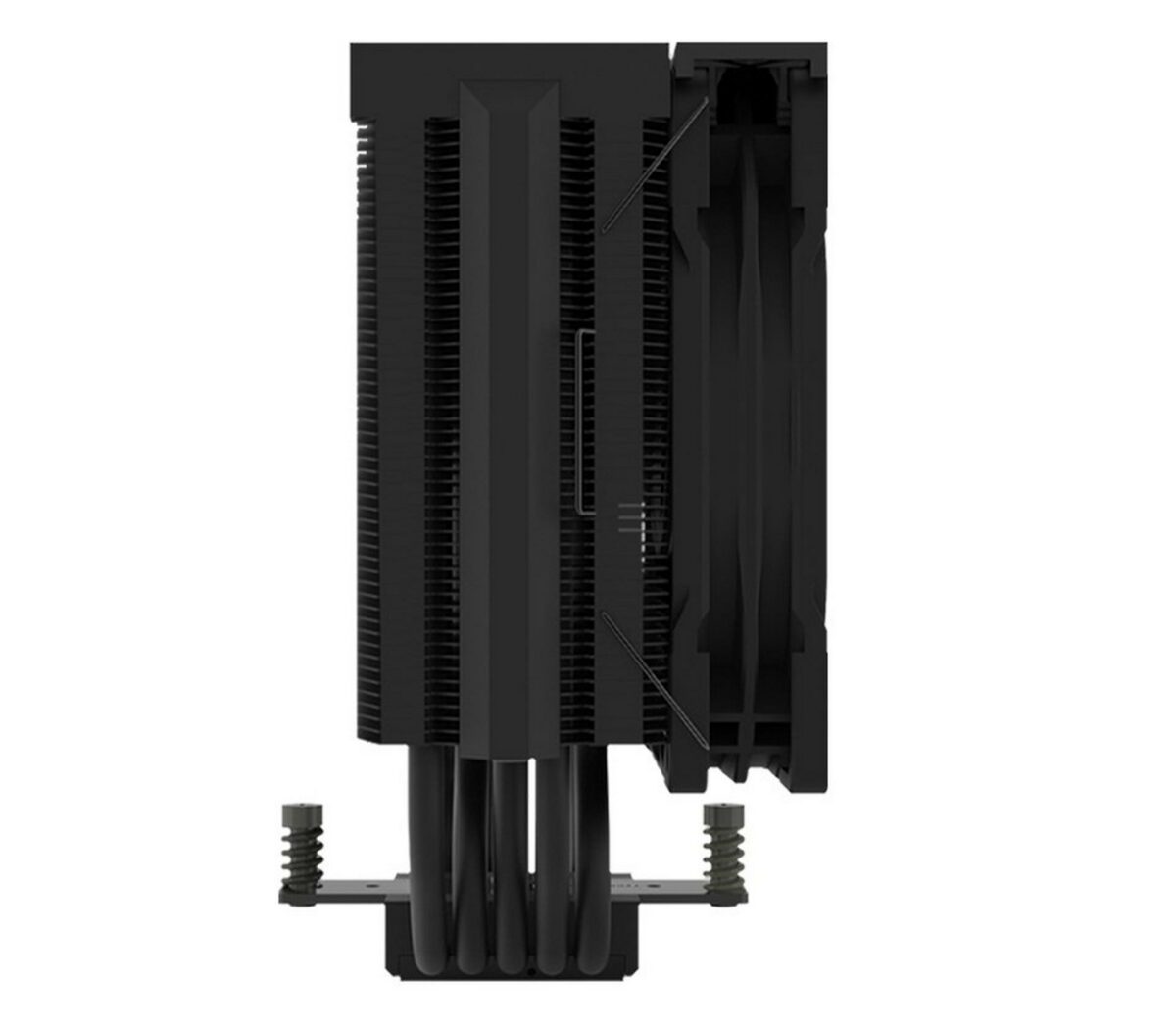 Zalman CNPS13X CPU cooler seen from the side.