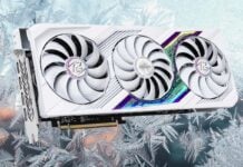 ASRock Radeon RX 7900 XT in white livery with frozen ice background.