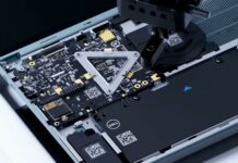 Dell Concept Luna laptop modular components.