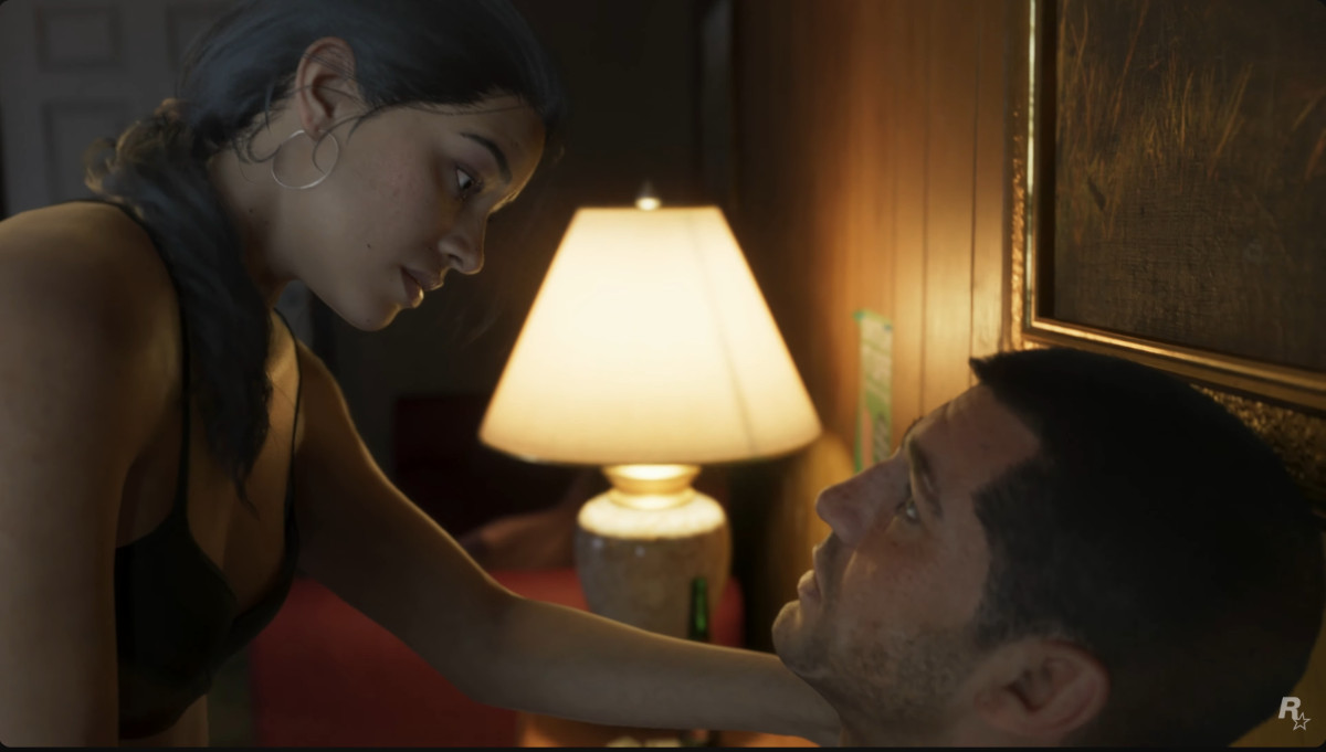 GTA 6 Trailer - Closeup of Lucia and Jason.