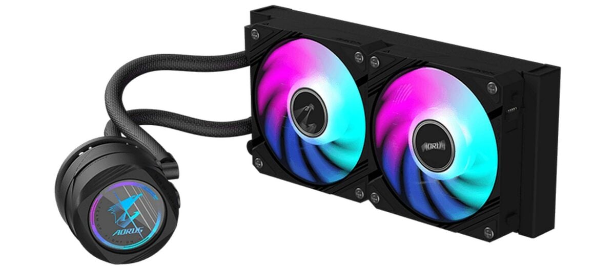 Gigabyte Aorus Waterforce II 240 AIO liquid cooler.