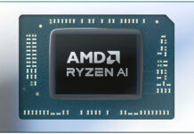 The AMD Ryzen 8040 Series exemplified with an AI badge.