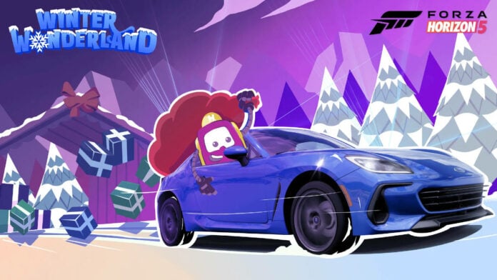 Winter Wonderland update featuring the event exclusive unlockable Subaru BRZ.