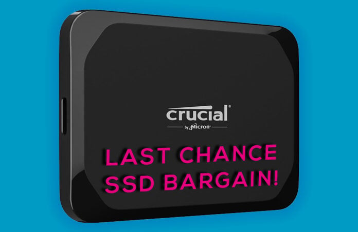 Crucial X9 4TB - Last Chance SSD Bargain!