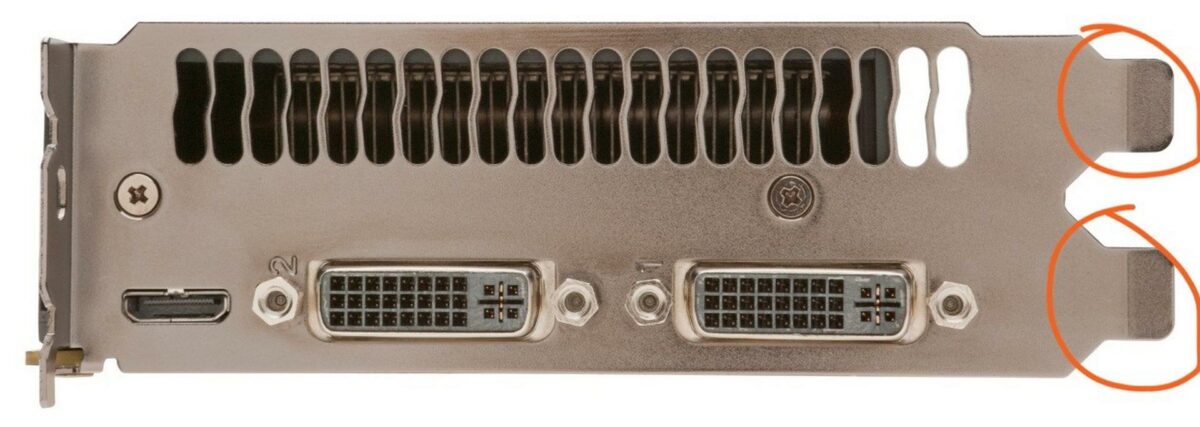 The amount of feet on a graphics card.