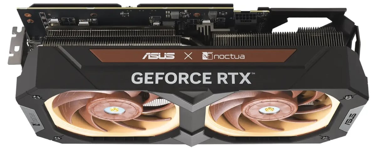 Asus Noctua RTX 4080 Super Front shroud design.