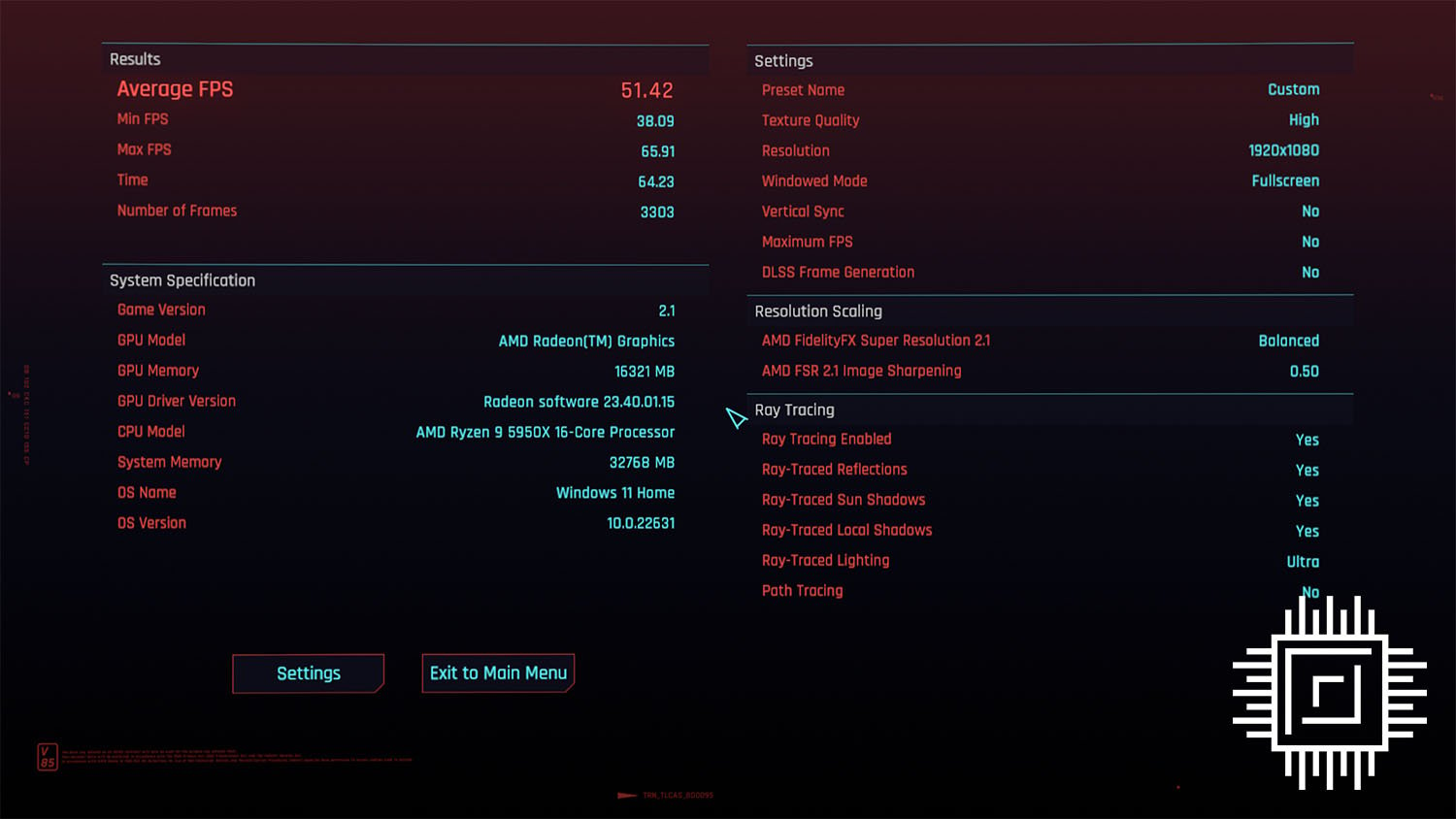 Sapphire Radeon RX 7600 XT Pulse Gaming OC 16GB - FSR Balanced.