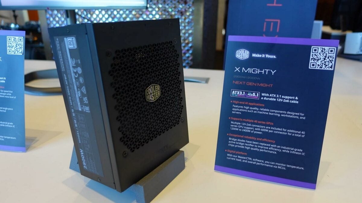 Cooler Master X Mighty 2,800W PSU.