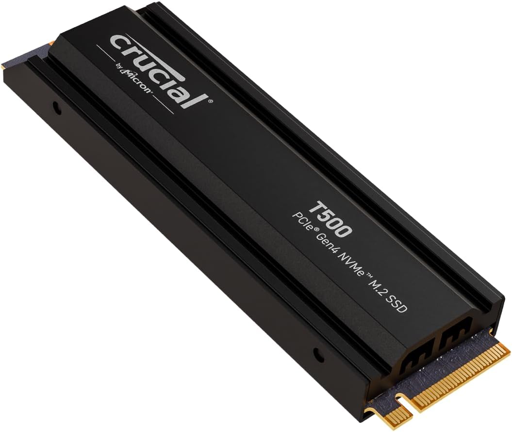 Crucial T500 NVMe SSD product image.