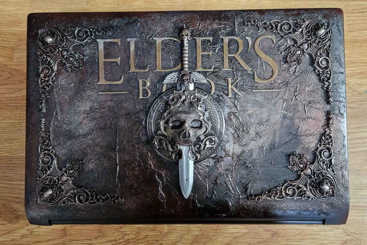 Elden Ring Elders Book top cover view.