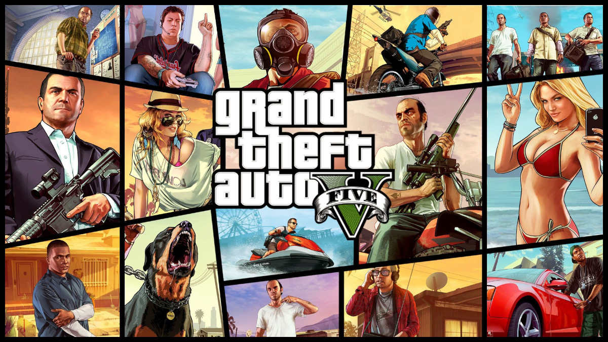 GTA V - Original cover art.