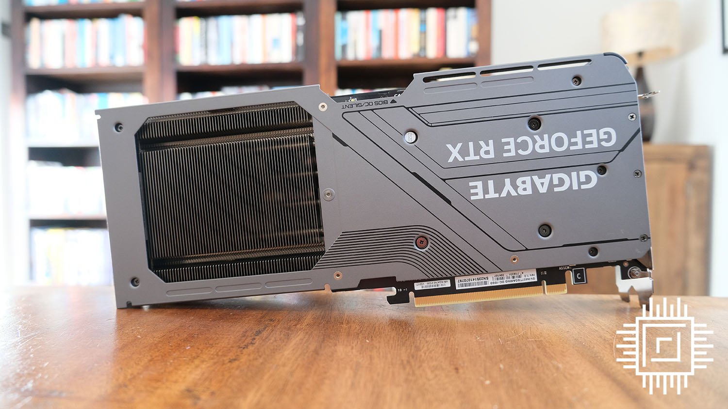 Gigabyte GeForce RTX 4070 Ti Super Gaming OC - as seen from the back.