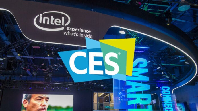 Intel CES 2023 event booth