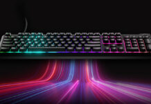 Corsair K55 Core is a stylish budget friendly membrane keyboard.