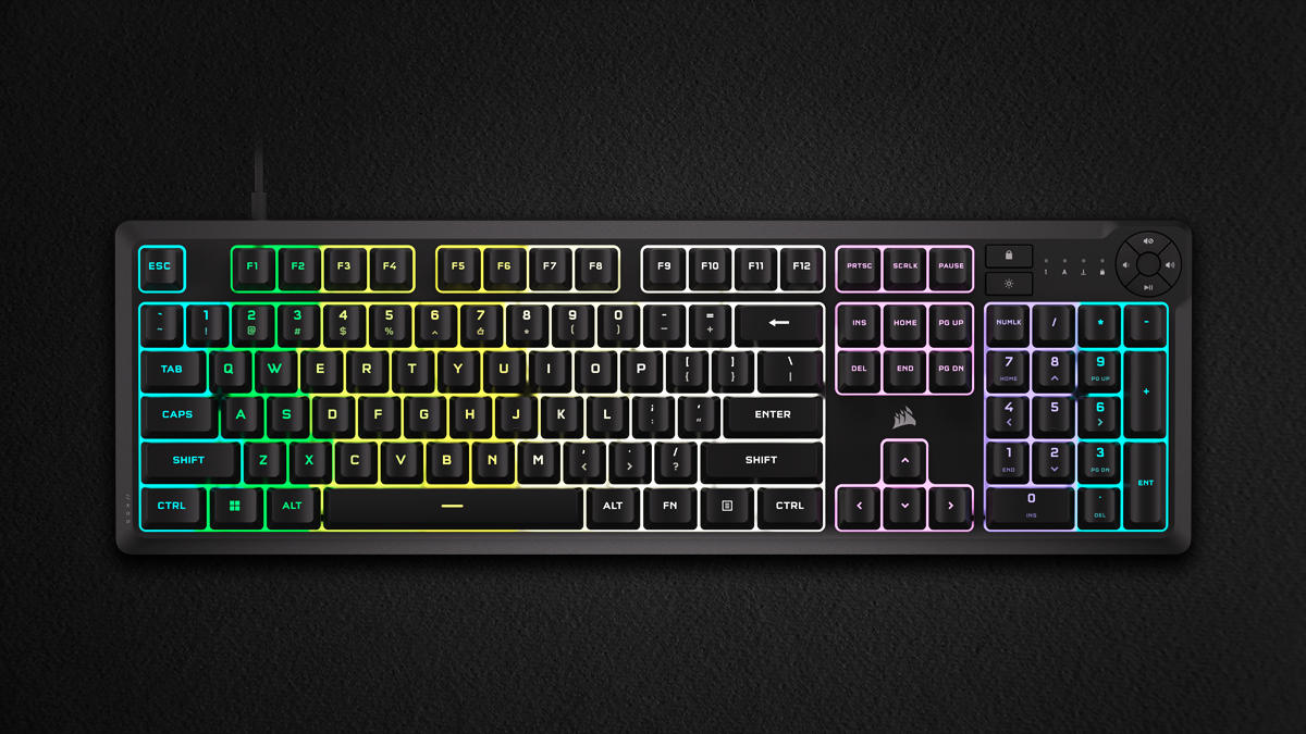 Full sized image of Corsair K55 Core keyboard.