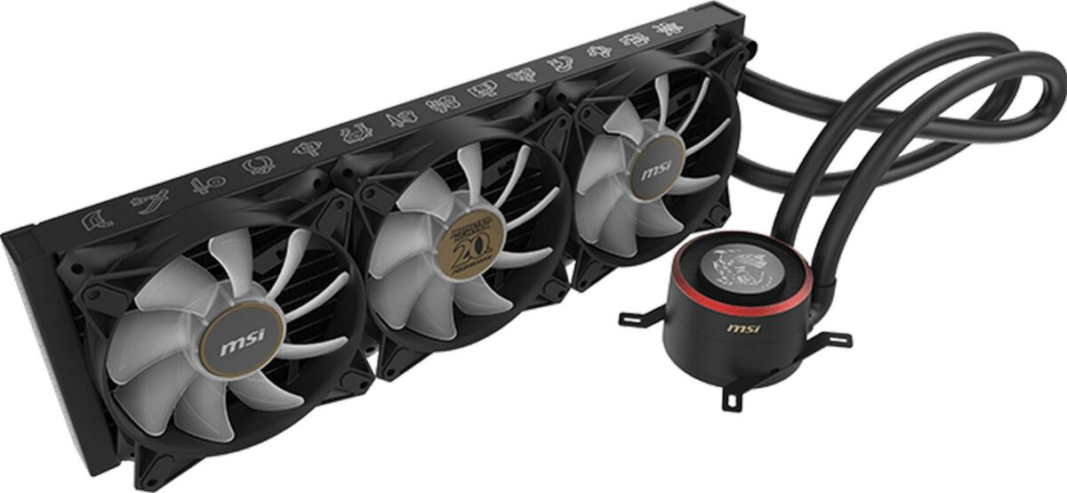 MAG Coreliquid E360 Monster Hunter Edition AIO liquid cooler.