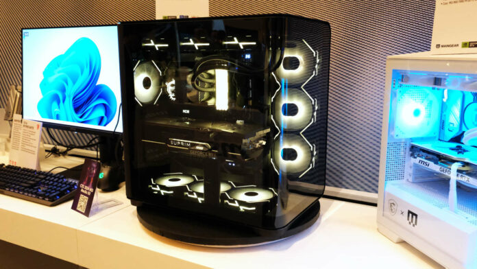 MSI MEG Maestro 700L PZ has the nicest panoramic case we've seen.