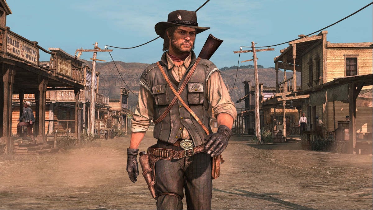 Red Dead Redemption - John Marston in remastered PS4 edition.